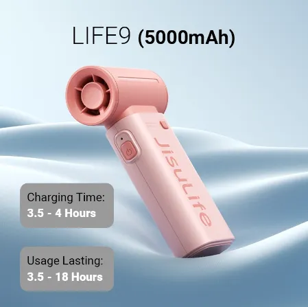 Jisulife Life 9 Portable Handheld Fan Life 9 5000mAh