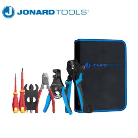 Jonard Tools - Solar Panel MC3 & MC4 Crimping Tool Kit w/ Insulated Screwdrivers