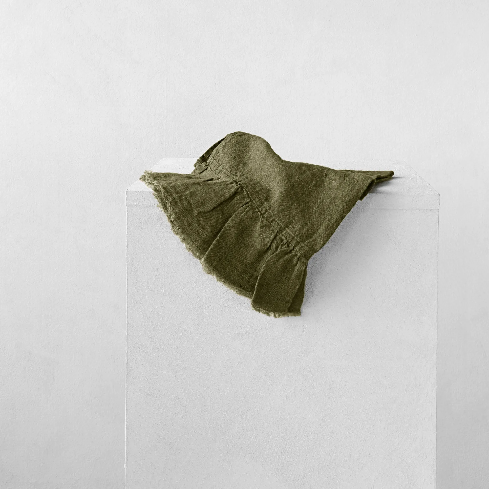 Kristine Linen Guest Towel - Armee