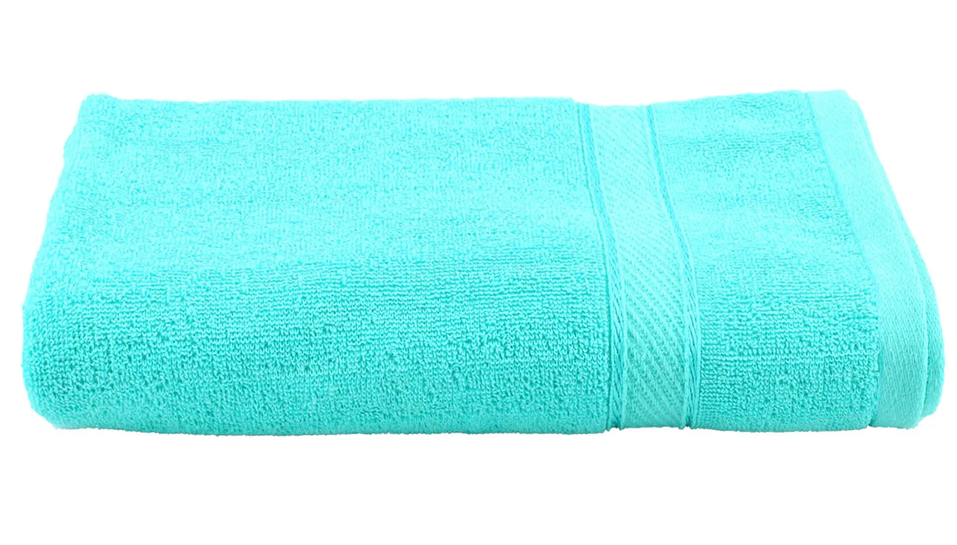 Kuber Industries 100 Percent Cotton 2 Pieces Full Size Bath Towel 30"x60" (Sea Green & Light Brown) CTKTC33305