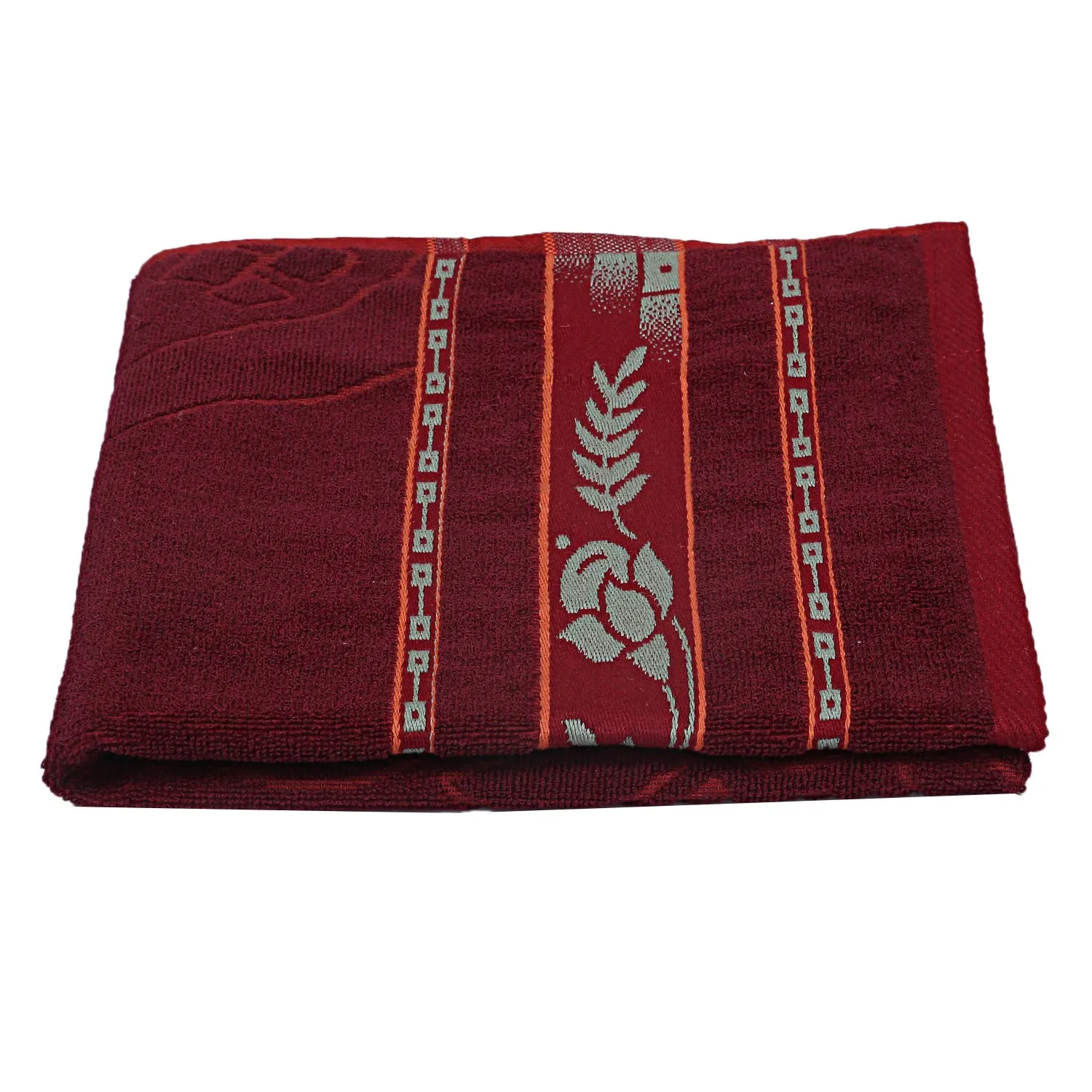 Kuber Industries Cotton Bath Towel 27" x54 (Maroon) -CTKTC8912