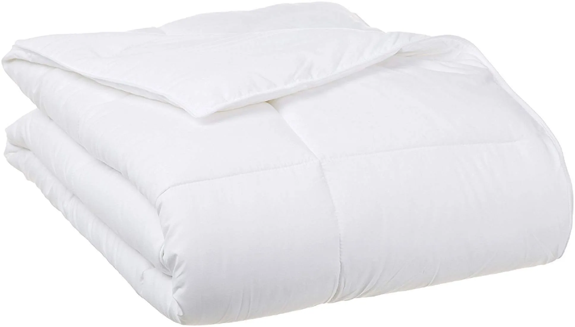 Kuber Industries Reversible Microfibre Double Comforter King Size, White (CLT574)