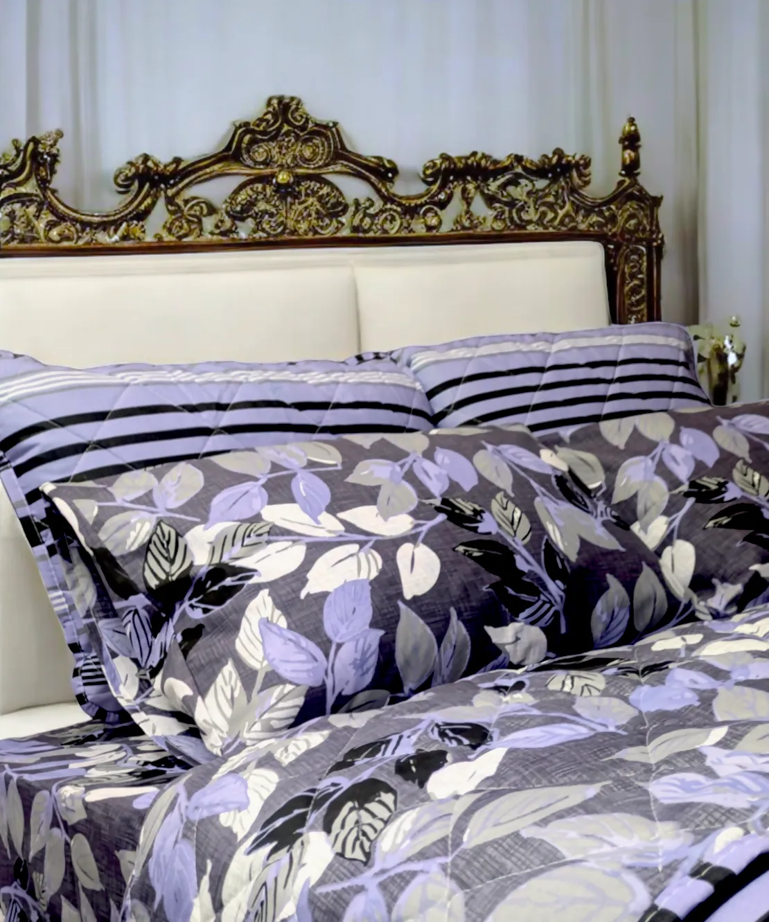 Lavender Night Comforter Set-Csf75