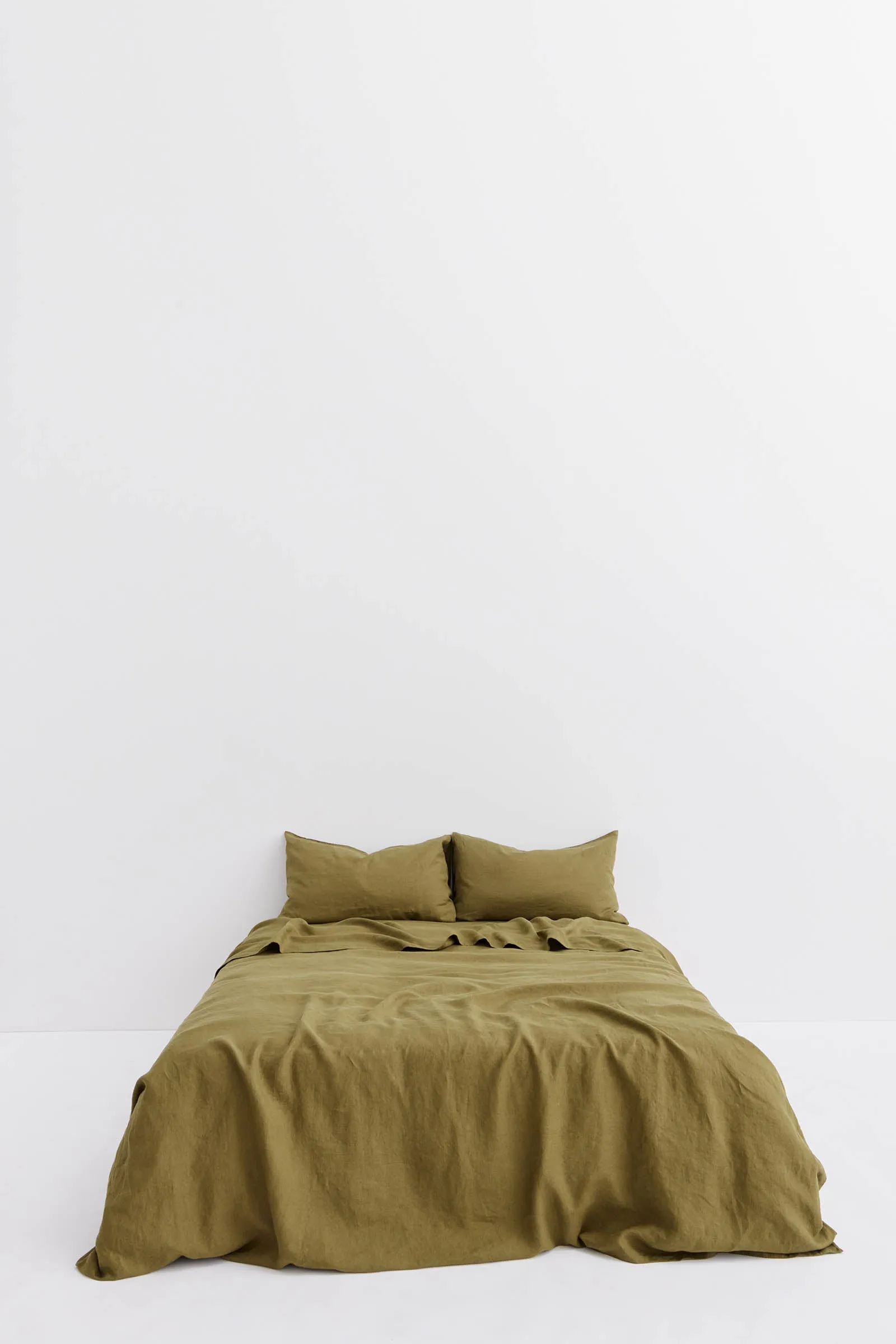 Linen Duvet Cover Olive