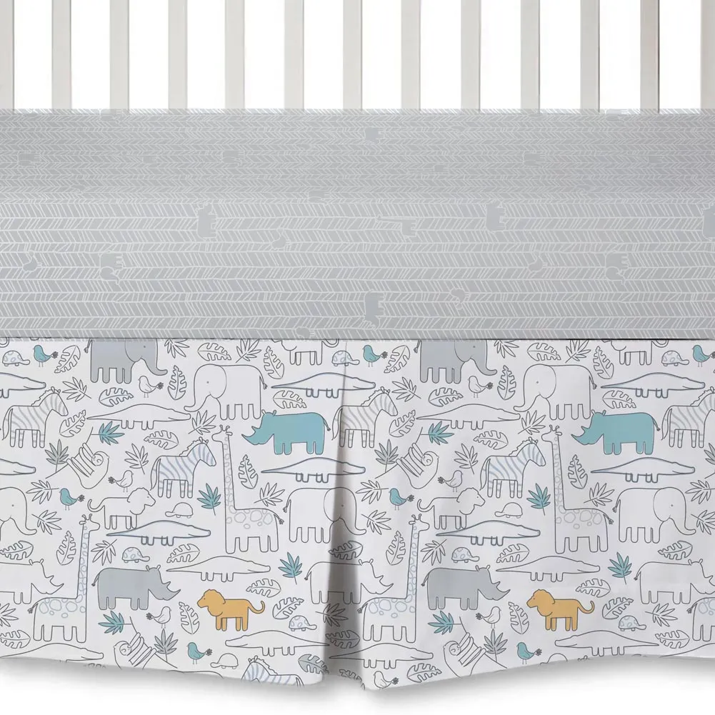 Lolli Living 4-Piece Crib Bedding Set - Safari Collection