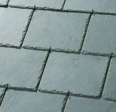 Lovat SS03F First Quality Natural Brazilian Roof Slate Pre Holed - Grey / Green 500mm x 250mm