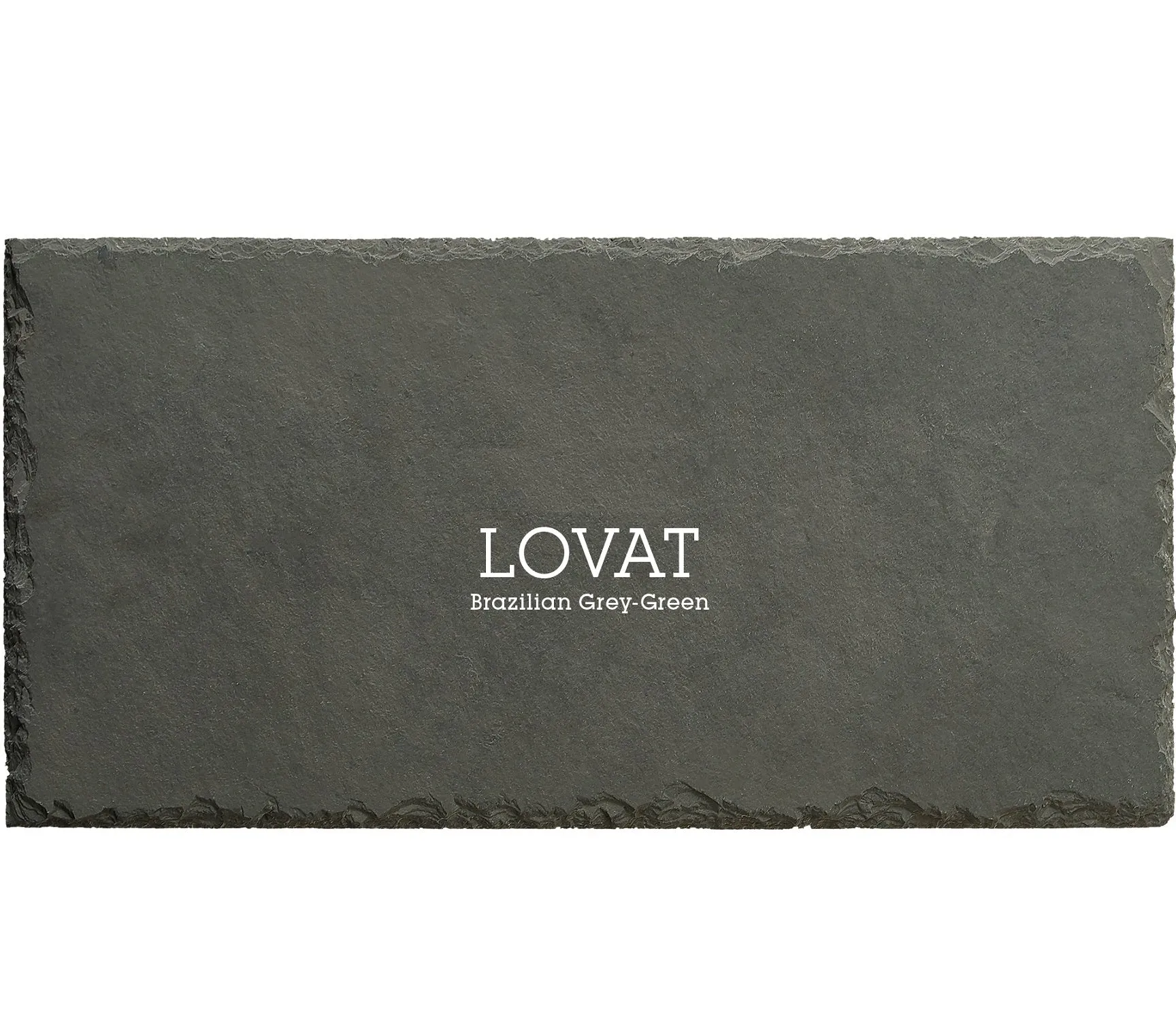 Lovat SS03F First Quality Natural Brazilian Roof Slate Pre Holed - Grey / Green 500mm x 250mm