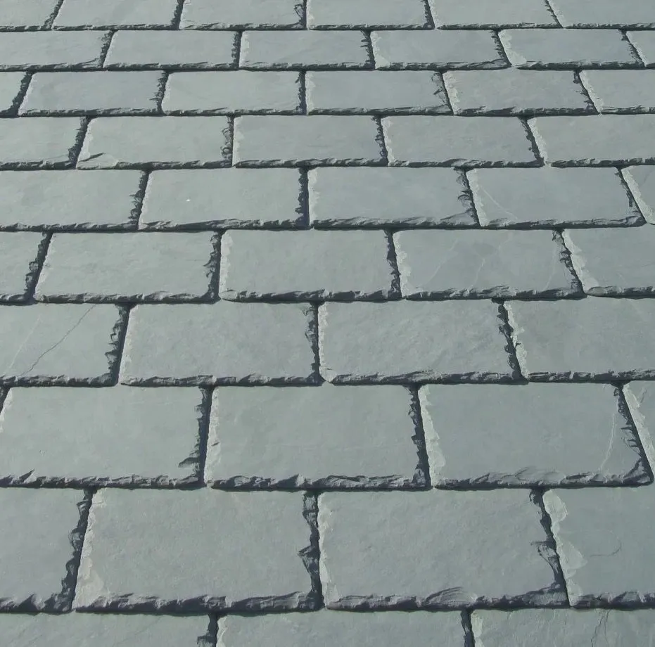 Lovat SS03F First Quality Natural Brazilian Roof Slate Pre Holed - Grey / Green 500mm x 250mm