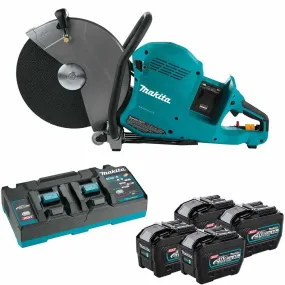 Makita 80V max (40V max X2) XGT Brushless 14" Power Cutter Kit