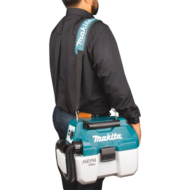 Makita DVC750LZ 18V LXT Brushless Cordless 7.5L Portable Wet/Dry Vacuum Cleaner w/XPT