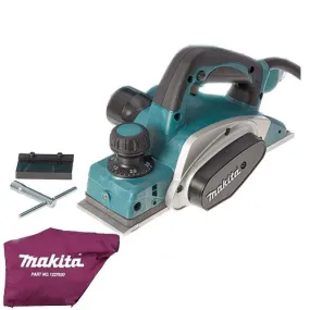 Makita KP0800/2 3"/82mm Heavy Duty Planer 620W 240V With Dust Bag