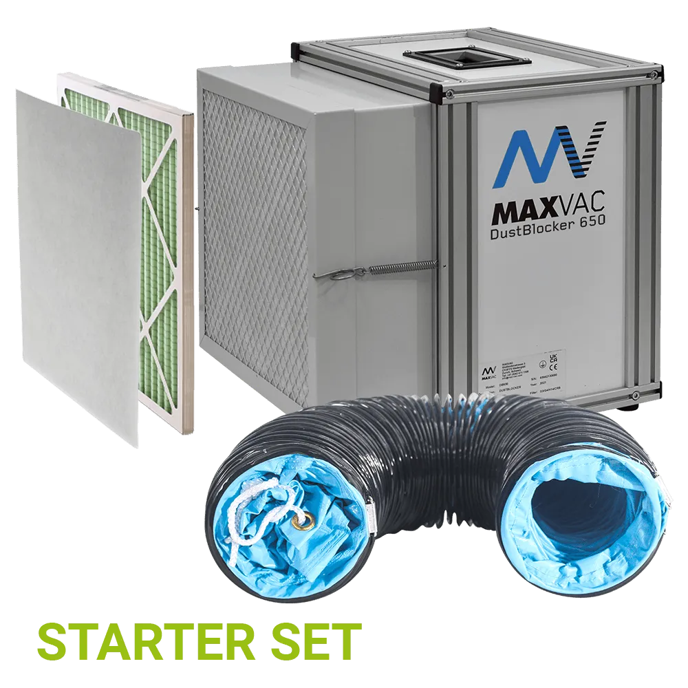 MAXVAC Dustblocker DB650 Air Scrubber Cleaner, 6 Month Starter Set