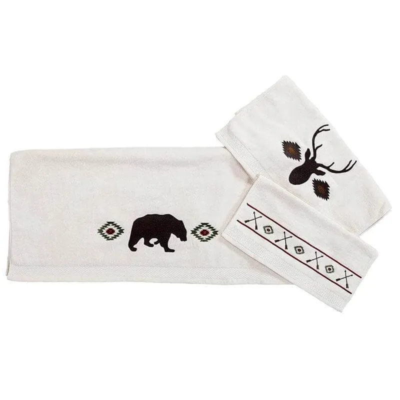 Mesa Lodge Cream Bath Towel Set