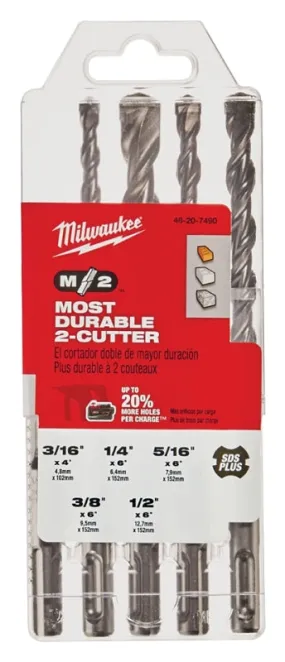 Milwaukee 48-20-7490 Drill Bit Set, 5-Piece, Carbide :SET: QUANTITY: 1