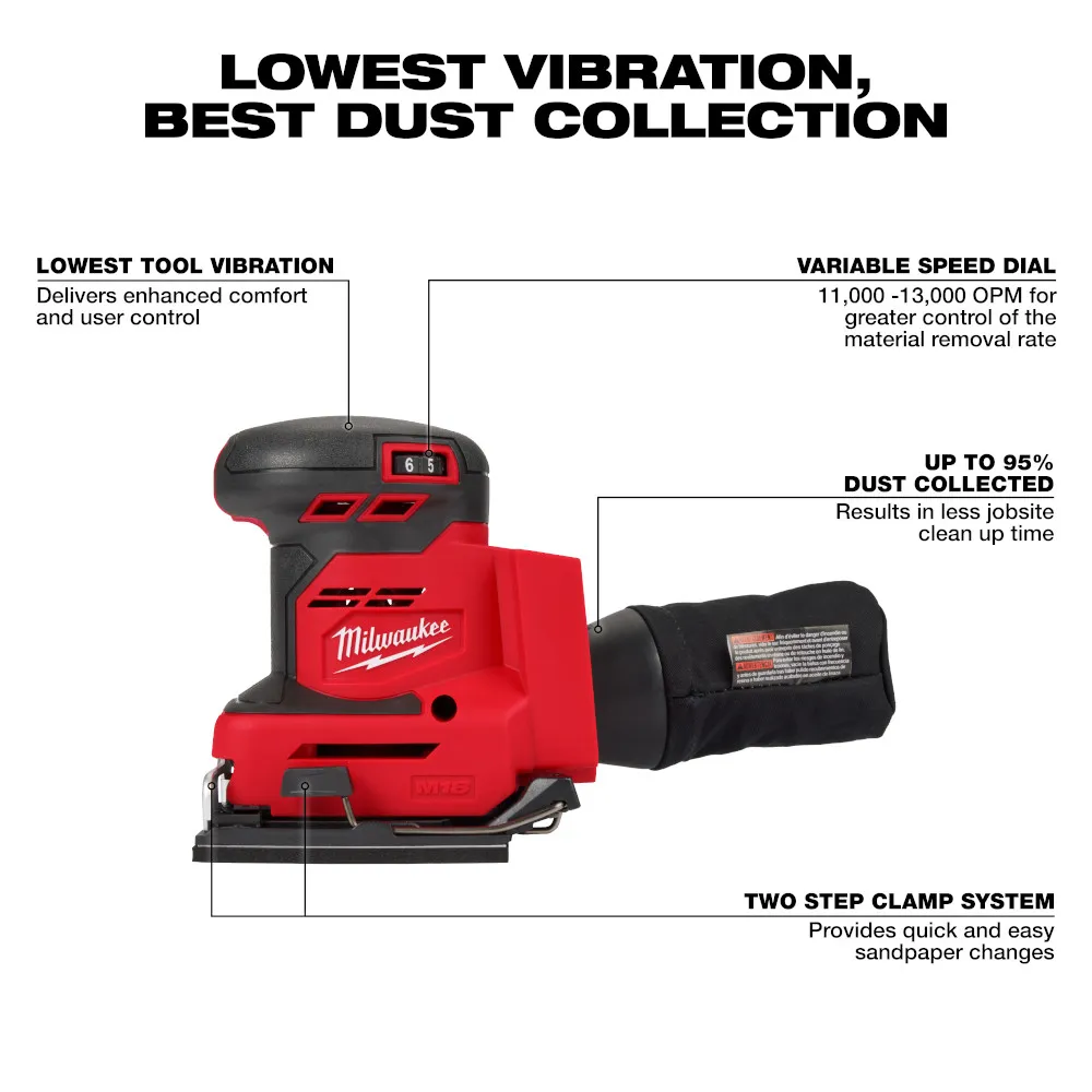 Milwaukee M18 Orbital 1/4" Sheet Sander