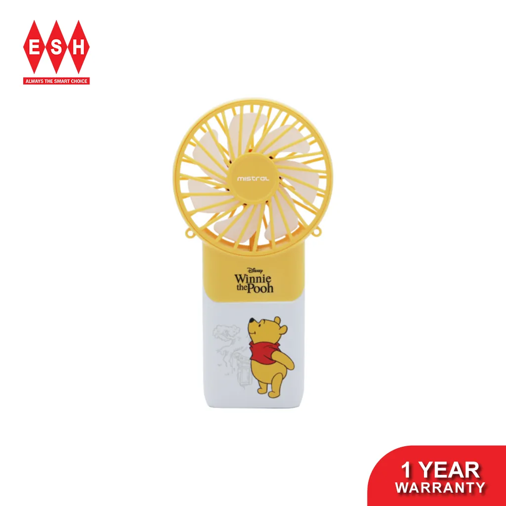 Mistral MRF500 (Winnie the Pooh) Disney x Mistral Mimica Cool Breeze Rechargeable USB Fan