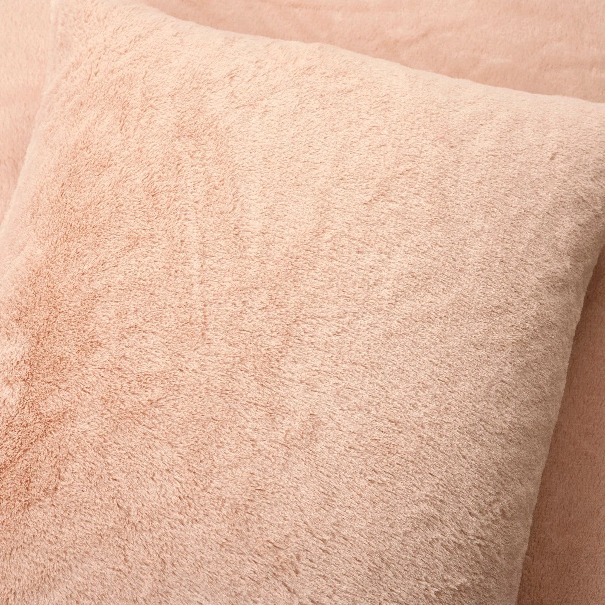 Modern Solid Ultra Soft Faux Fur Comforter Bed In A Bag