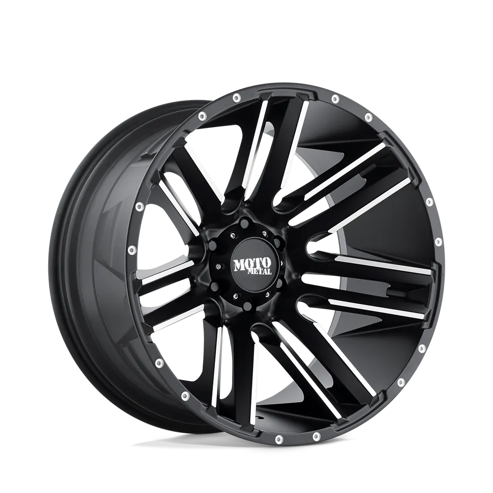 Moto Metal MO978 Razor 20X10 6X139.7 -24 mm Satin Black Machined