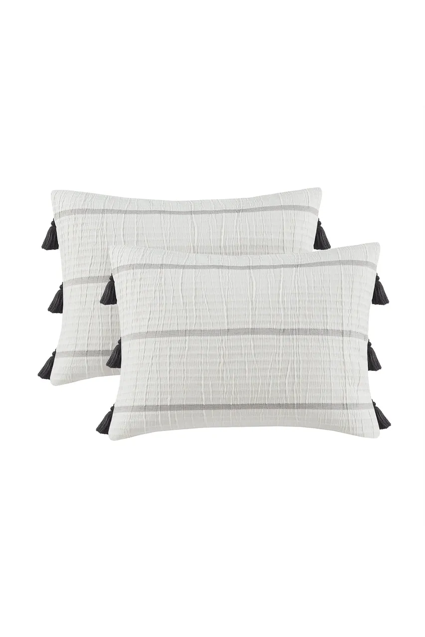 Naru 4 Piece Jacquard Stripe Comforter Mini Set