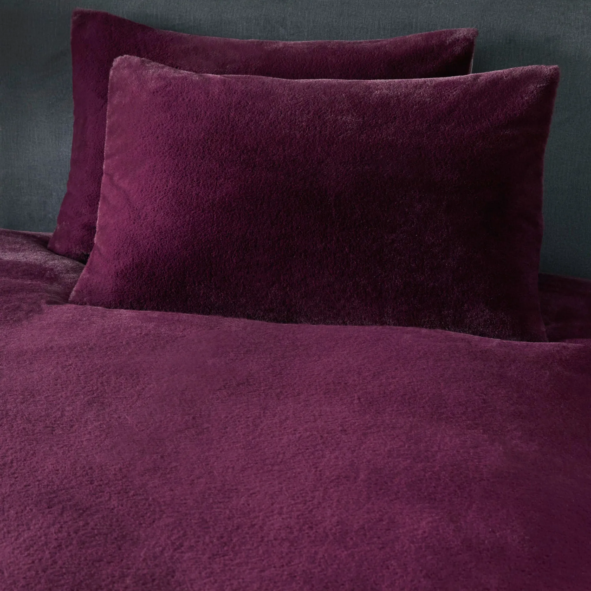 Natasha Duvet Cover Set by Soiree in Damson