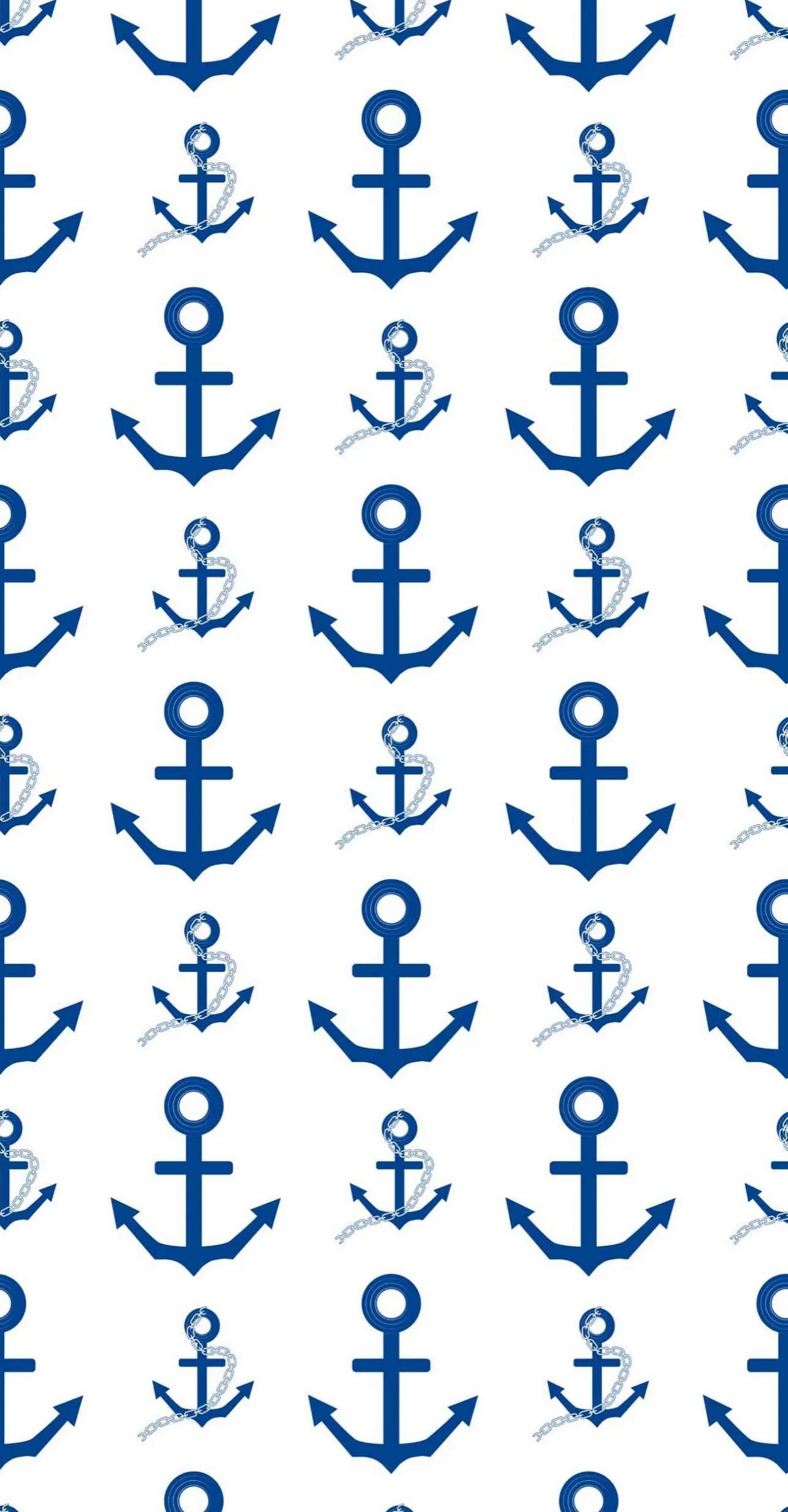 Navy Anchor - Printed Guest Towel