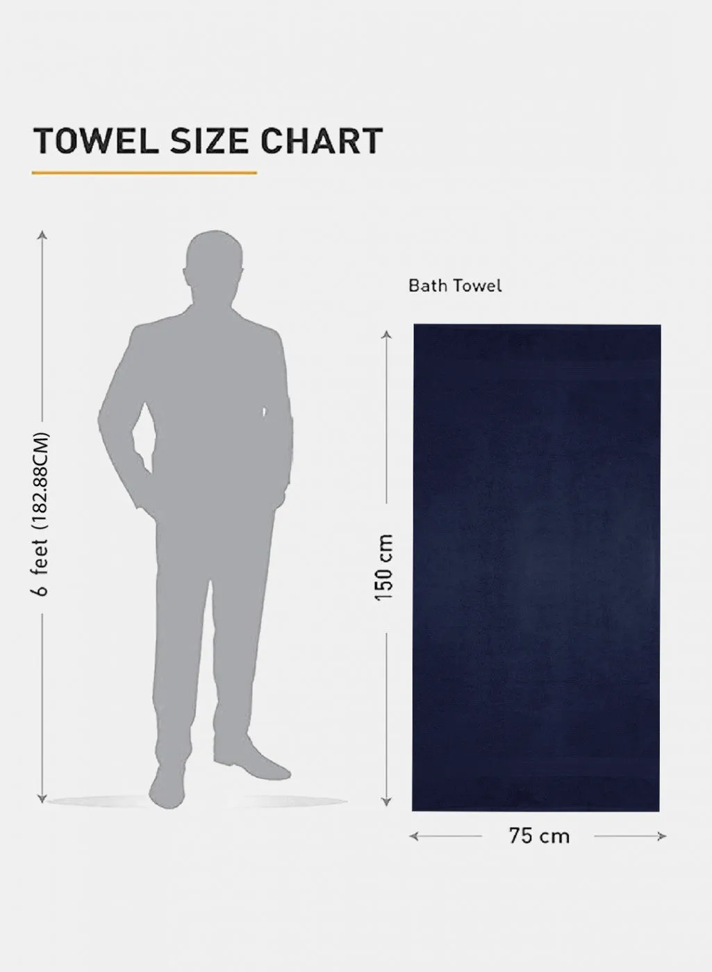 Navy Blue Cotton 400 GSM Bath Towel