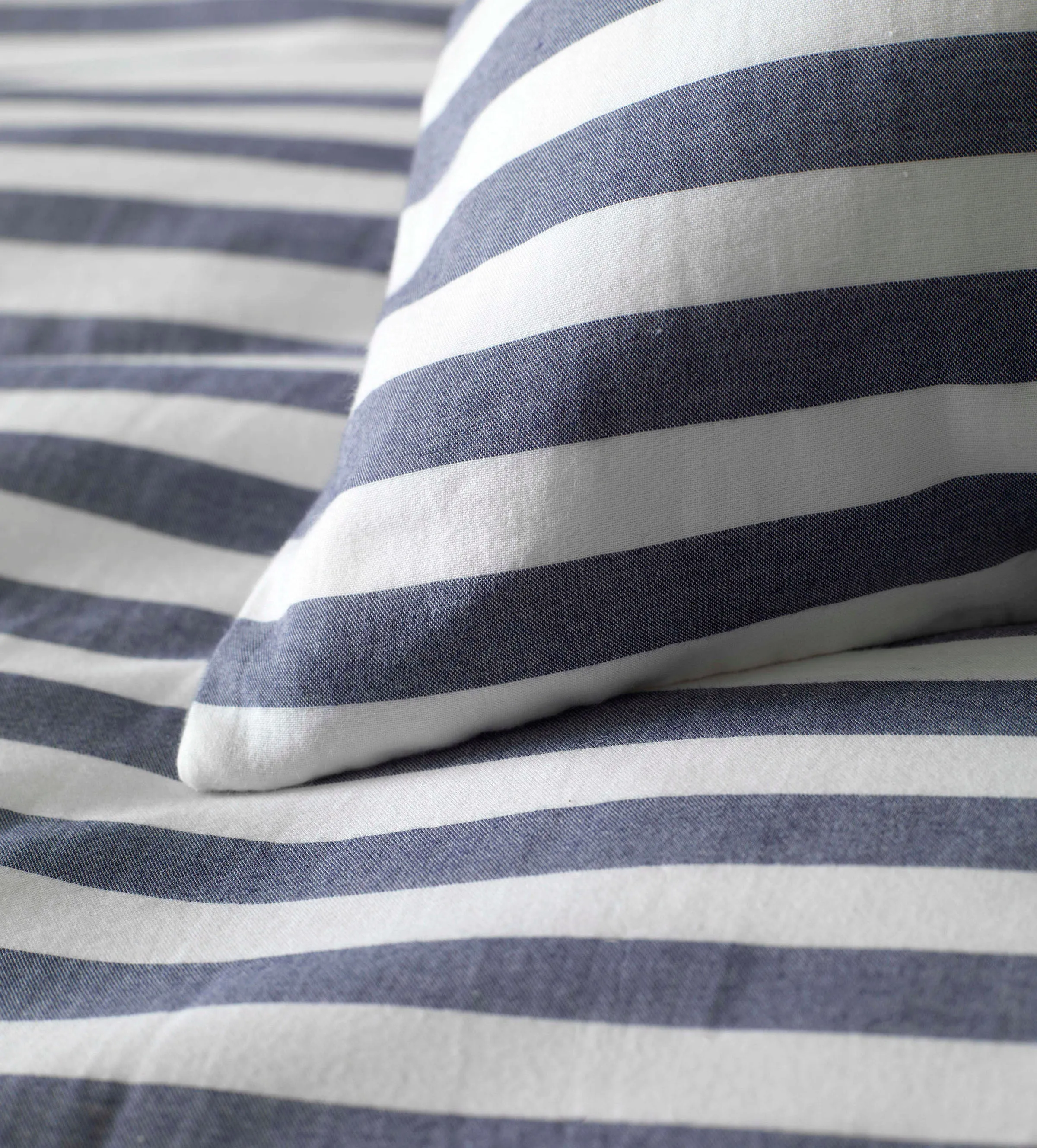 Navy Coastal Stripe 100% Cotton Duvet Cover