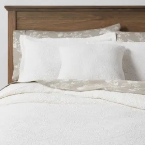 New - 8pc King Matelasse Medallion Comforter & Sheet Bundle White - Threshold