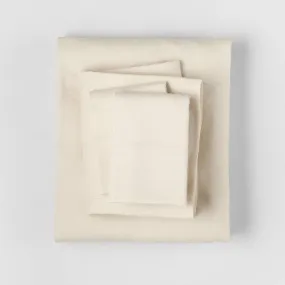 New - Full Linen Blend Sheet Set Natural - Casaluna