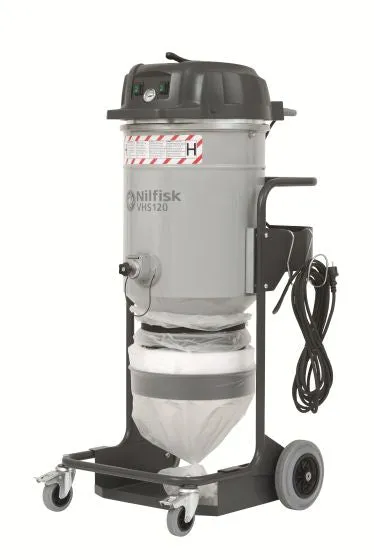 Nilfisk VHS120 MC Certified M Vacuum Cleaner System Approved For Concrete Floor Grinding