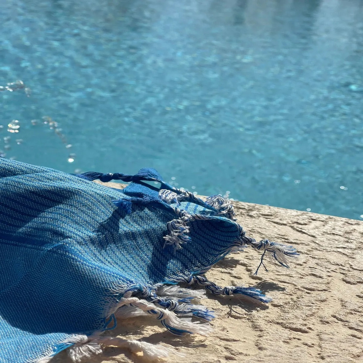 Ocean Blue Turkish Towel