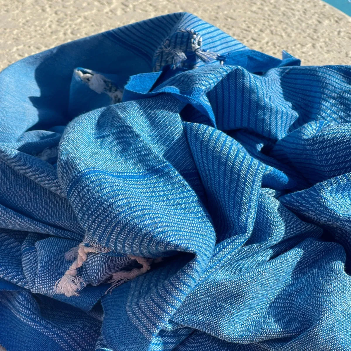 Ocean Blue Turkish Towel