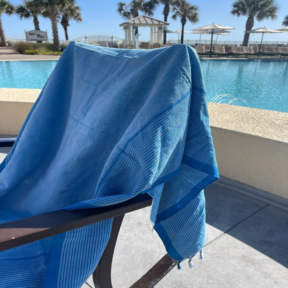 Ocean Blue Turkish Towel