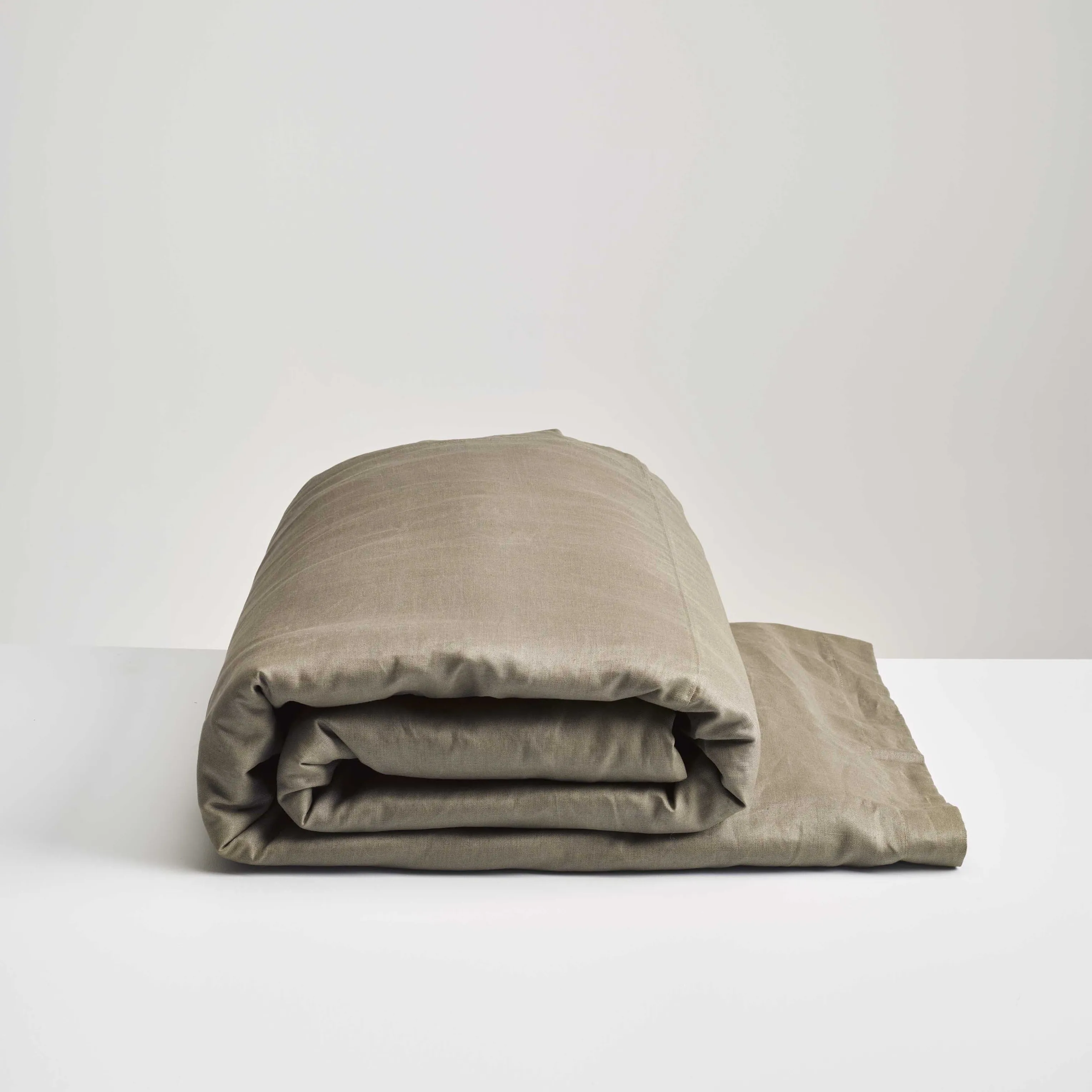 Olive Linen Duvet Cover