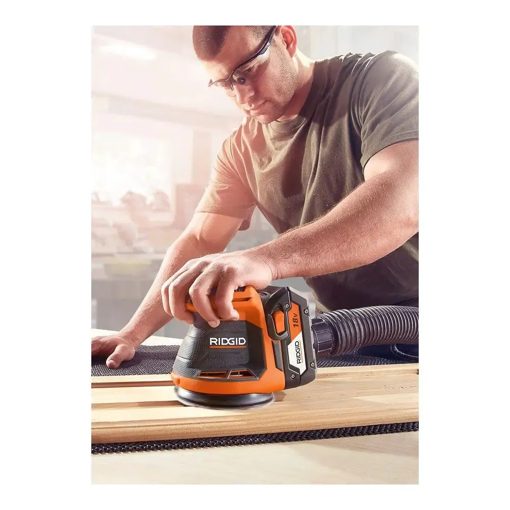 Open Box -  RIDGID 18-Volt Cordless 5 in. Random Orbit Sander (Tool Only)