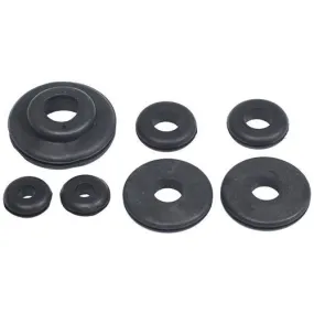 Painless Performance Products 0.312 to 1" ID Firewall Grommet 0.500 to 1.500" OD Rubber Black - Kit