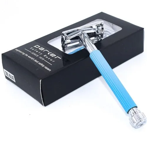 Parker - 29L Blue Long Handle Butterfly Open Safety Razor