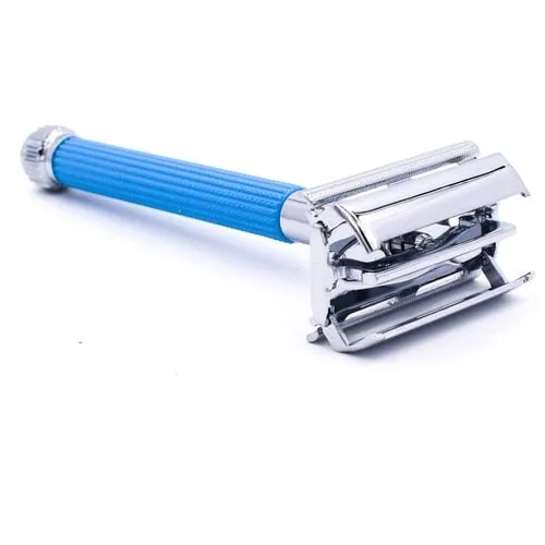 Parker - 29L Blue Long Handle Butterfly Open Safety Razor