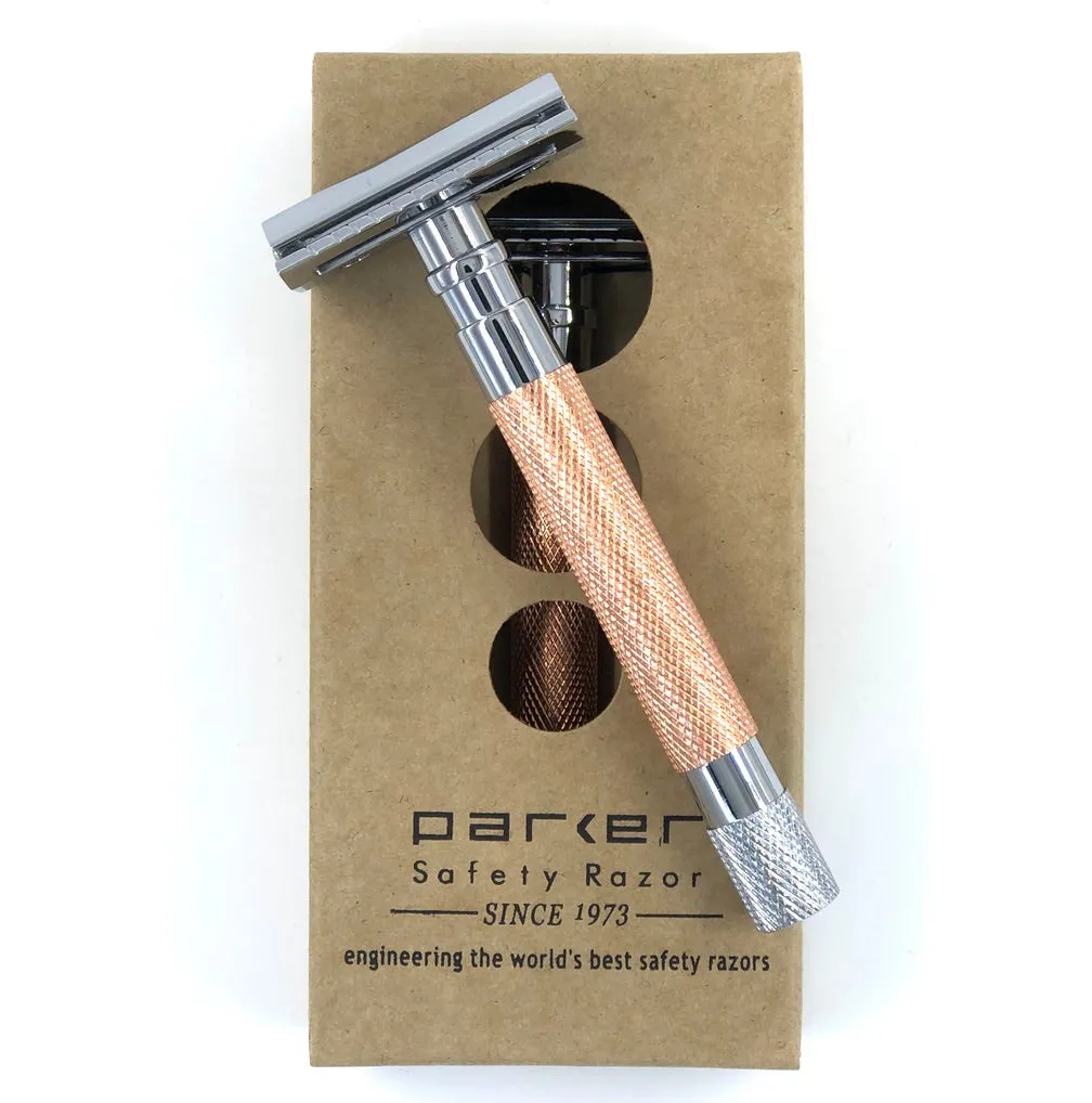 Parker 56R Safety Razor, Rose Gold