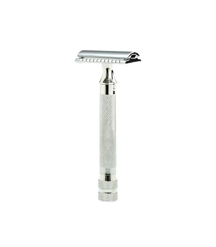 Parker - 91R Safety Razor, 3 piece, Heavyweight, Chrome Finish Handle