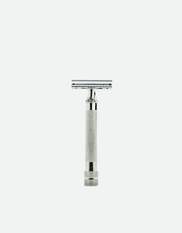 Parker - 91R Safety Razor, 3 piece, Heavyweight, Chrome Finish Handle