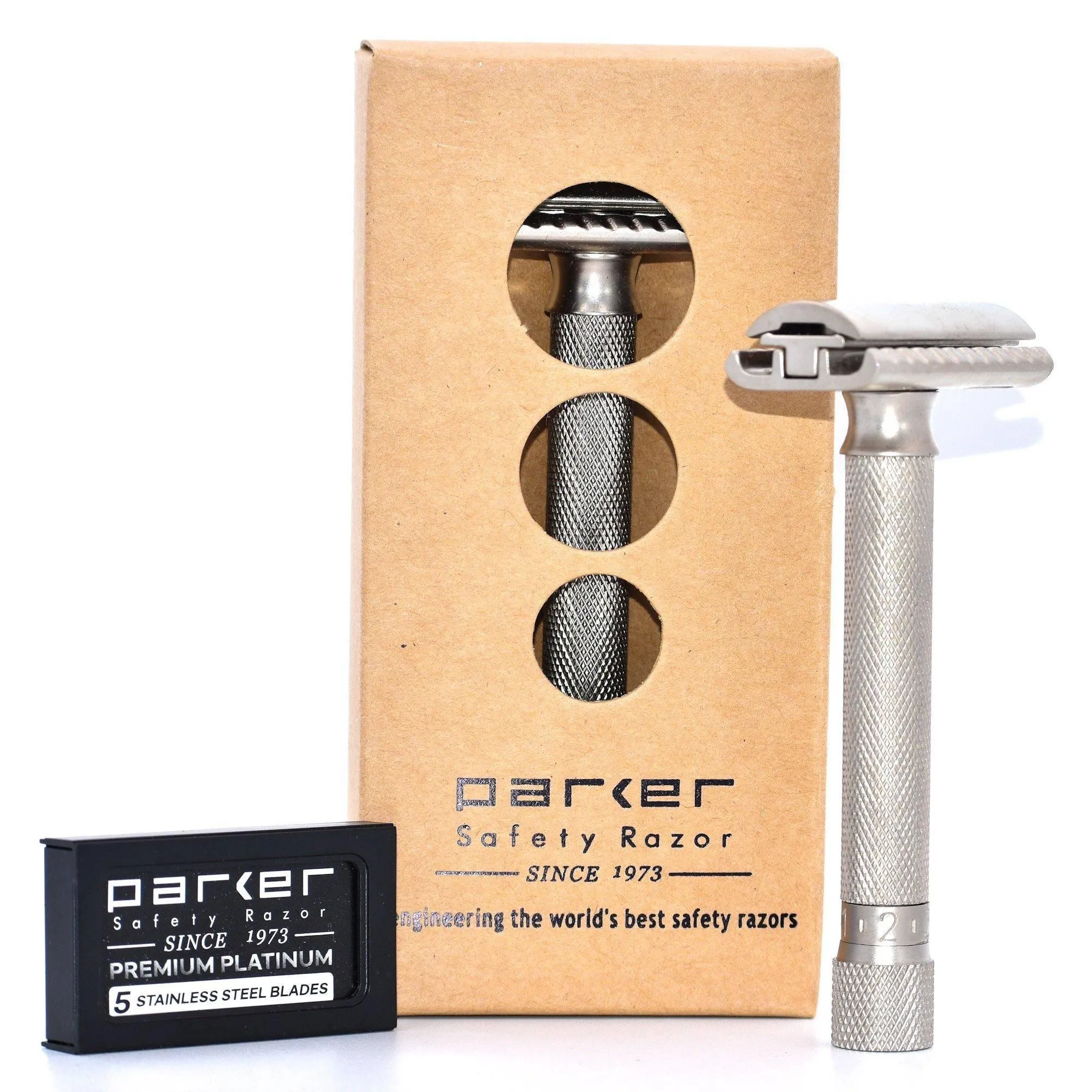 Parker - Variant Adjustable Safety Razor VARSC– Satin Chrome