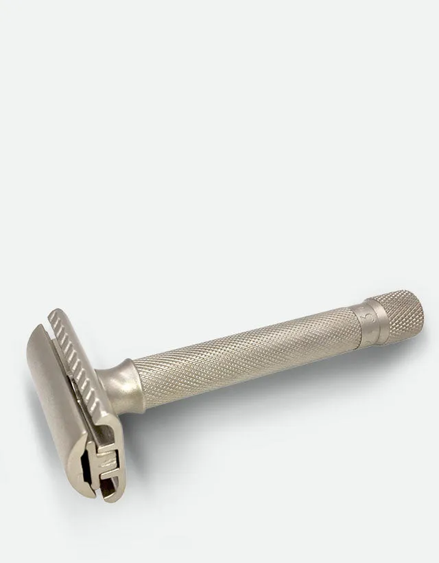 Parker - VARSC Safety Razor, Variant Adjustable, Satin Chrome Finish Handle