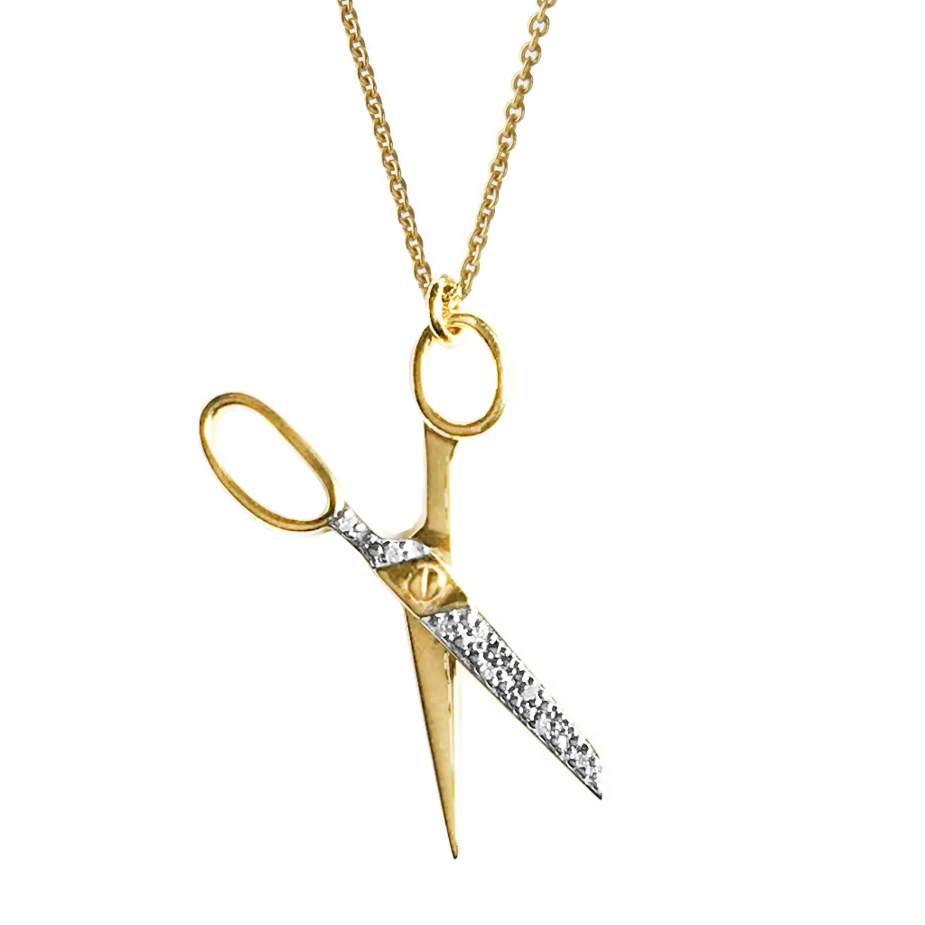 Pavé the Way: Cut Out Stereotypes... Scissor Necklace