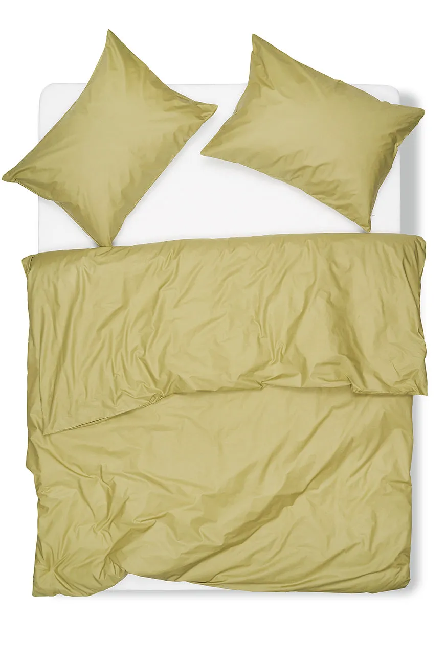 Pima Cotton Percale Bedding in Olive Green Color