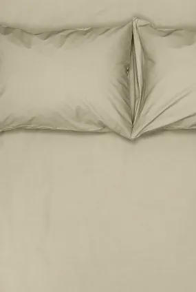 Pima Cotton Percale Bedding in Pelican Green Color