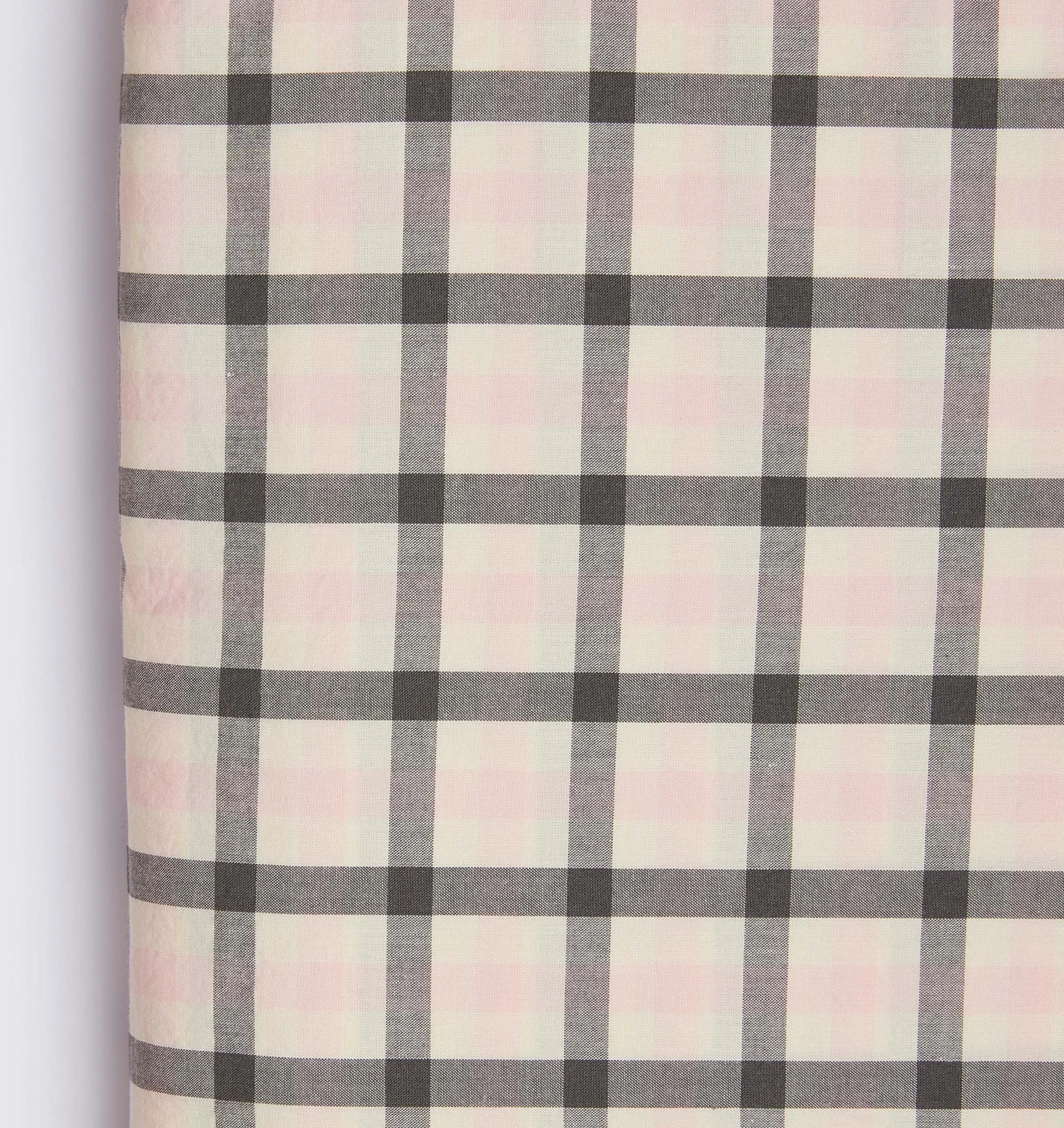 Pink & Charcoal Gingham Duvet Cover