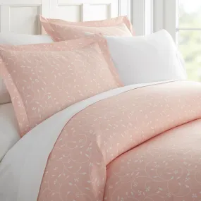 Pink Buds Pattern 3-Piece Duvet Cover Set