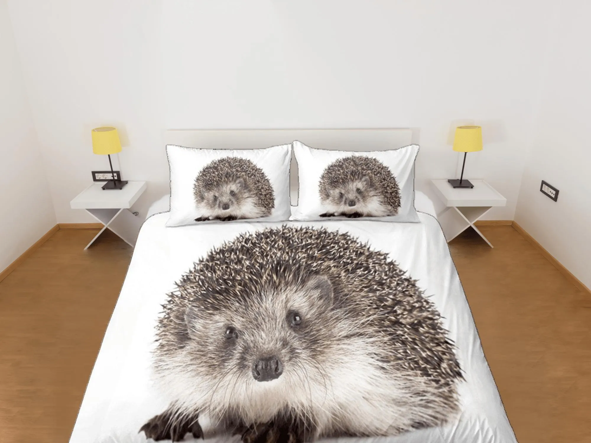 Porcupine Duvet Cover Set Cute Bedspread, Dorm Bedding & Pillowcase Single Bedding