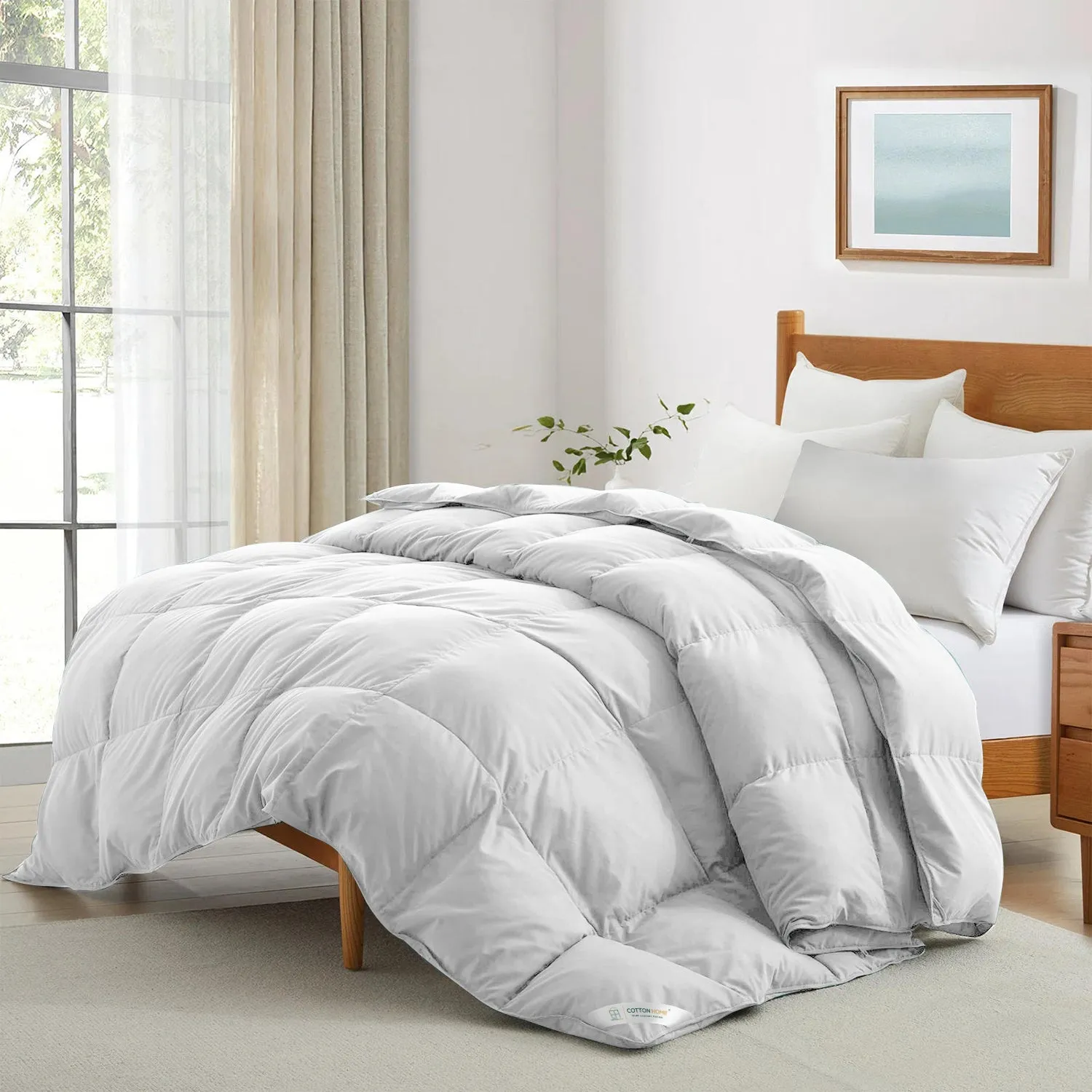 Premium White 150x220cm All Season High quality Super Soft Comforter 1 Piece